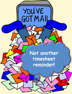 Time Sheeta, reminders, emails